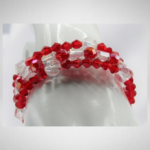 CONTESSA IN RED Beaded Jewelry Set - Picture 5 of 6